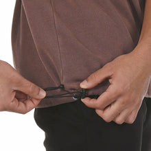 Load image into Gallery viewer, 0240. SilverPlus® Technical Cinch Tee - Washed Merlot