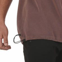 Load image into Gallery viewer, 0240. SilverPlus® Technical Cinch Tee - Washed Merlot